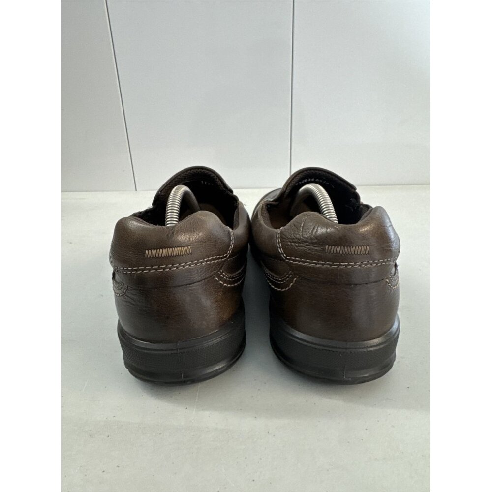 ECCO Brown Leather Slide On Casual Shoes Size EUR 47 US 13 - Picture 8 of 8